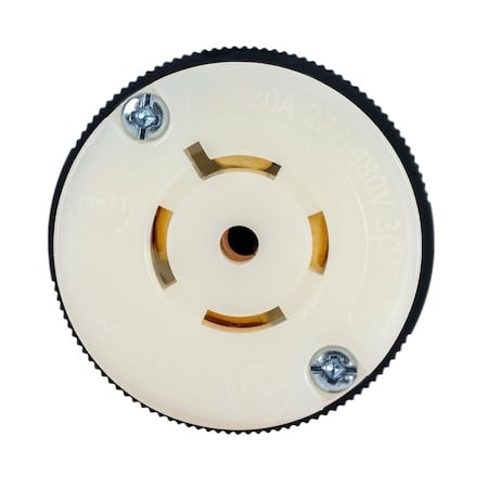 Locking Connector, L22-20R, 20 A, 277/480V AC, Three Phase, 4 Pole, Spring Clamp Terminals MPN:HBL2523ST