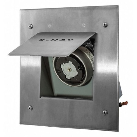 Locking Receptacle, Non-NEMA, 60 A, 250V AC, Single Phase, 2 Pole, Flush Mount, Screw Terminals MPN:HBL25605
