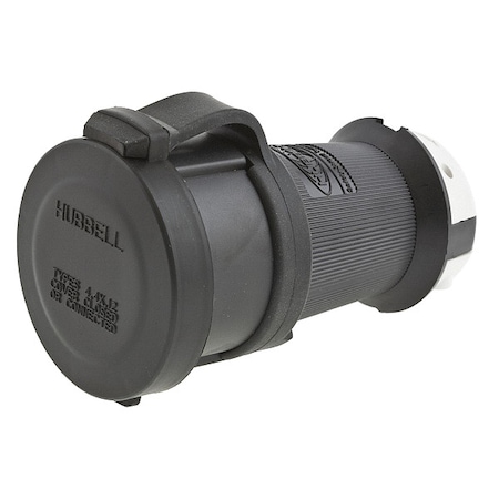 Watertight Locking Connector, L5-30R, 30 A, 125V AC, Single Phase, 2 Pole, Screw Terminals MPN:HBL2613SW
