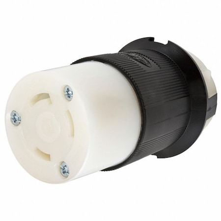 Locking Connector, L6-30R, 30 A, 250V AC, Single Phase, 2 Pole, Spring Clamp Terminals MPN:HBL2623ST