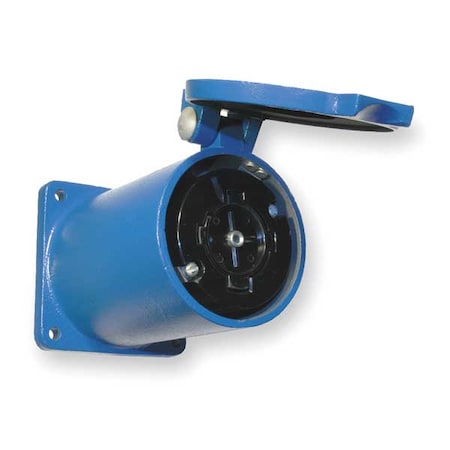 Locking Receptacle, Non-NEMA, 60 A, 600V AC, Single Phase, 4 Pole, Flush Mount, Screw Terminals MPN:HBL26520