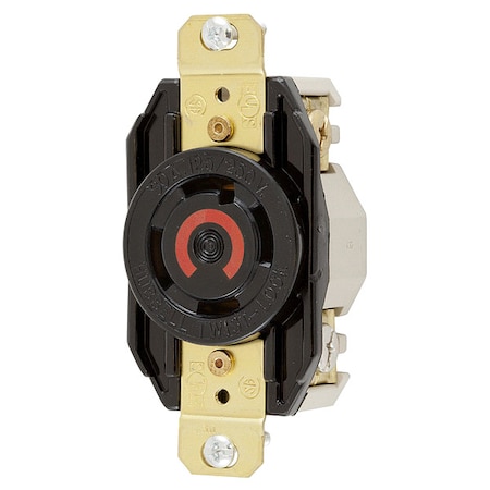 Locking Receptacle, L14-30R, 30 A, 125/250V AC, Single Phase, 3 Pole, Flush Mount, Screw Terminals MPN:HBL2710