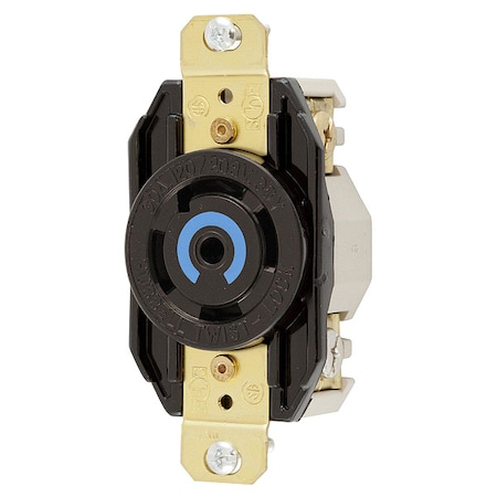 Locking Receptacle, L21-30R, 30 A, 120/208V AC, Three Phase, 4 Pole, Flush Mount, Screw Terminals MPN:HBL2810