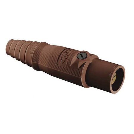 Single Pole Inline, 300 A, Male, Brown MPN:HBL300MBN