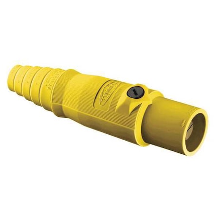 Single Pole Inline, 300 A, Male, Yellow MPN:HBL300MY