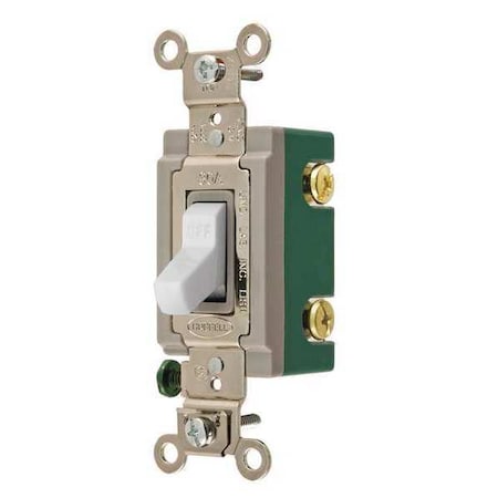 Wall Switch, 30A, White, 2-Pole Type, 2 HP MPN:HBL3032W