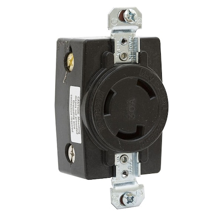 Locking Receptacle, Non-NEMA, 30 A, 125/250V AC, Single Phase, 3 Pole, Flush Mount, Screw Terminals MPN:HBL3330