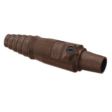 Connector, 3R, 4X, 12, Female, Brown, 2/0 to 4/0 MPN:HBL400FBN