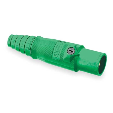 Single Pole Inline, 400 A, Male, Green MPN:HBL400MGN