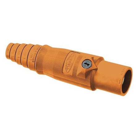 Single Pole Inline, 400 A, Male, Orange MPN:HBL400MO