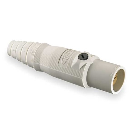 Single Pole Inline, 400 A, Male, White MPN:HBL400MW