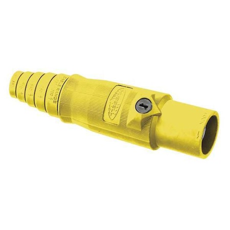 Single Pole Inline, 400 A, Male, Yellow MPN:HBL400MY