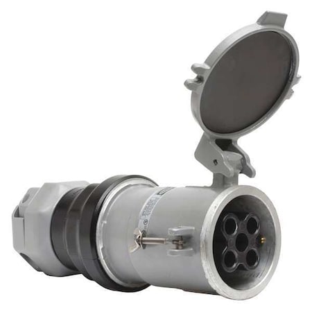 Pin & Sleeve Connector, 200 A, 600V AC/250V DC, 3 Pole, Style 2 Grounding, Silver, NEMA 4X MPN:HBL4200CS2W