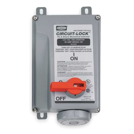 Mechanical Interlock, Pin And Sleeve, 10HP MPN:HBL420MI5W