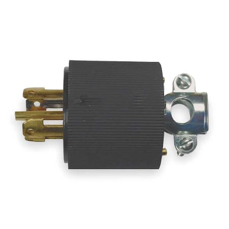 Locking Plug, Non-NEMA, 20 A, 120/208V AC, Three Phase, 4 Pole, Screw Terminals, Black MPN:HBL45915