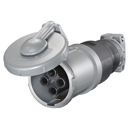 Watertight Pin & Sleeve Connector, 60 A, 600V AC/250V DC, Three Phase, 3 Pole, Style 2 Grounding MPN:HBL460CS2W