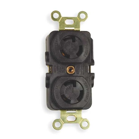 Locking Receptacle, L7-15R, 15 A, 277V AC, Single Phase, 2 Pole, Flush Mount, Screw Terminals MPN:HBL4750