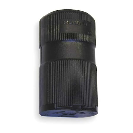 Locking Connector, L7-15R, 15 A, 277V AC, Single Phase, 2 Pole, Screw Terminals, Black MPN:HBL4779VBK