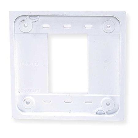 Quad Receptacle Adapter Plates, Number of Gangs: 1 and 2 Polycarbonate, White MPN:HBL4APW