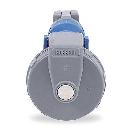 Watertight Pin & Sleeve Connector, 20 A, 120/208V AC, Three Phase, 4 Pole, IEC Grounding, Blue MPN:HBL520C9W