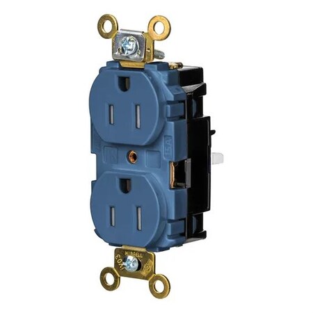 Straight Blade Receptacle, 5-15R, 15 A, 125V AC, 2 Pole, 3 Wire, Surface Mount, Grounded MPN:HBL5262STBLTR