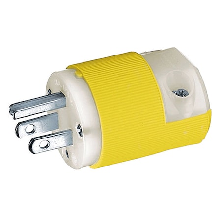 Straight Blade Plug, 5-15P, 15 A, 125V AC, 2 Pole, Screw Terminals, Grounded MPN:HBL52CM66C