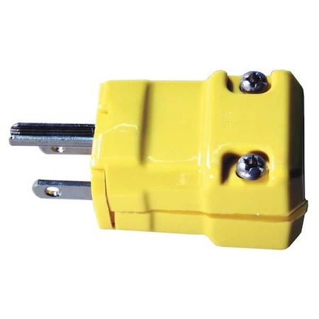 Straight Blade Plug, 5-15P, 15 A, 125V AC, 2 Pole, Screw Terminals, Grounded MPN:HBL52CM66V
