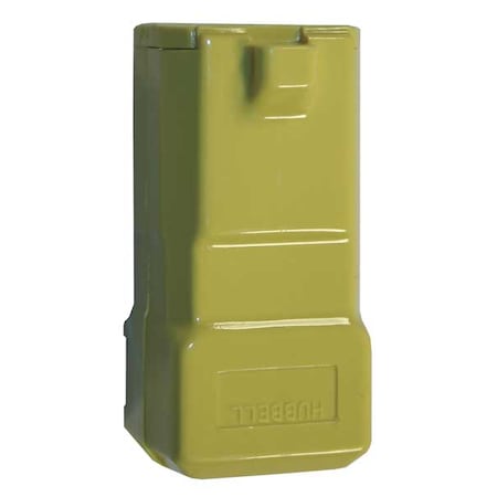 Straight Blade Connector, 5-15R, 15 A, 125V AC, 2 Pole, 3 Wire, Screw Terminals, Yellow MPN:HBL52CM69V