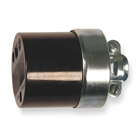 Straight Blade Connector, 7-15R, 15 A, 277V AC, 2 Pole, 3 Wire, Screw Terminals, Brown MPN:HBL5324