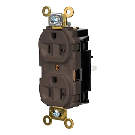Straight Blade Receptacle, 5-20R, 20 A, 125V AC, 2 Pole, 3 Wire, Surface Mount, Grounded MPN:HBL5362ST
