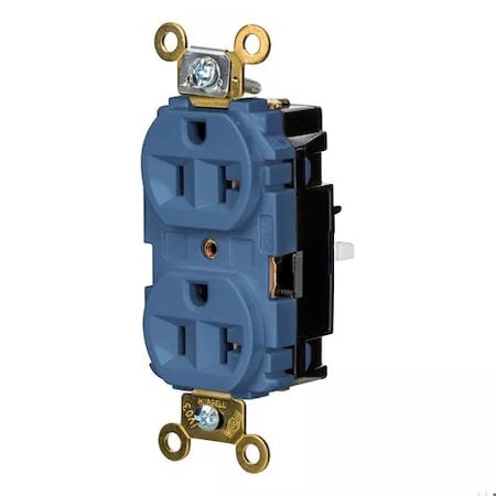 Straight Blade Receptacle, 5-20R, 20 A, 125V AC, 2 Pole, 3 Wire, Surface Mount, Grounded MPN:HBL5362STBL
