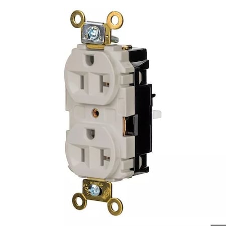 Straight Blade Receptacle, 5-20R, 20 A, 125V AC, 2 Pole, 3 Wire, Surface Mount, Grounded MPN:HBL5362STLA
