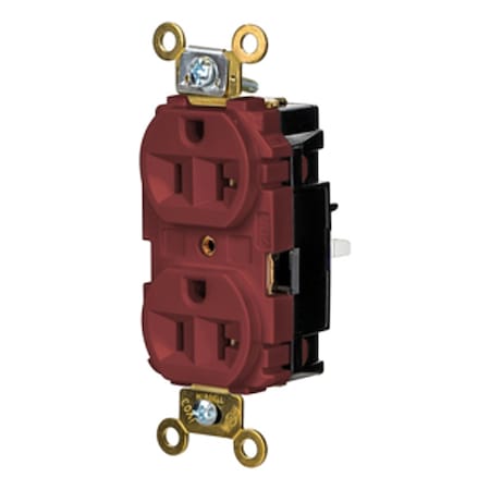 Straight Blade Receptacle, 5-20R, 20 A, 125V AC, 2 Pole, 3 Wire, Surface Mount, Grounded MPN:HBL5362STR