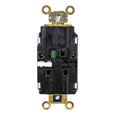 Duplex Straight Blade Receptacle, 5-20R, 20 A, 125V AC, 2 Pole, 3 Wire, Surface Mount, Grounded MPN:HBL5362STWTR