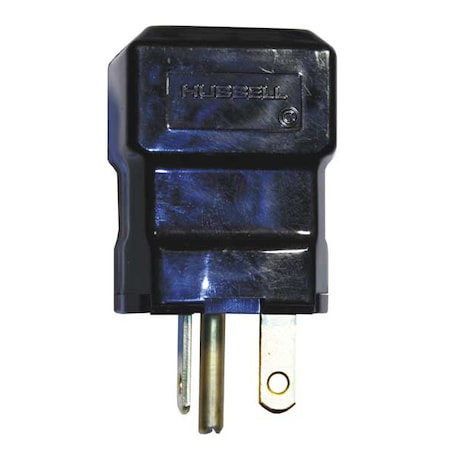 Straight Blade Plug, 5-20P, 20 A, 125V AC, 2 Pole, Screw Terminals, Grounded MPN:HBL5364VBK