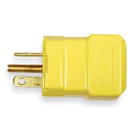 Straight Blade Plug, 5-20P, 20 A, 125V AC, 2 Pole, Screw Terminals, Grounded MPN:HBL5364VY