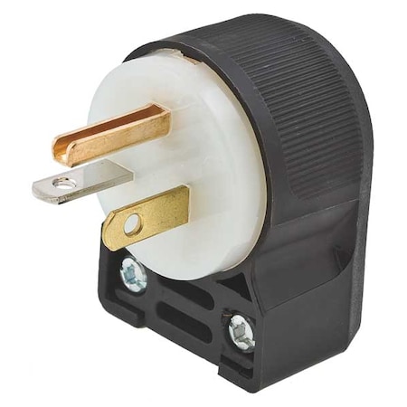 Straight Blade Plug, 5-20P, 20 A, 125V AC, 2 Pole, Screw Terminals, Grounded MPN:HBL5366CA