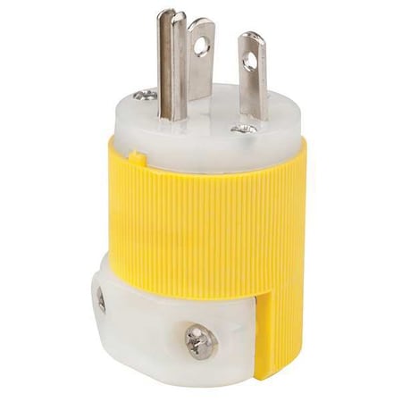 Straight Blade Plug, 5-20P, 20 A, 125V AC, 2 Pole, Screw Terminals, Grounded MPN:HBL53CM66C