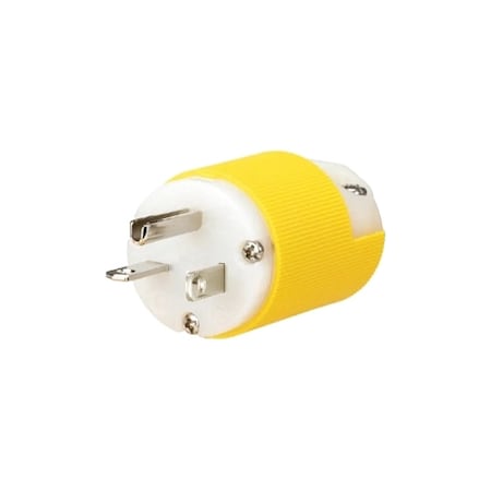 Straight Blade Plug, 5-20P, 20 A, 125V AC, 2 Pole, Spring Clamp Terminals, Grounded MPN:HBL53CM66CST