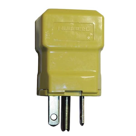 Straight Blade Plug, 6-20P, 20 A, 250V AC, 2 Pole, Screw Terminals, Grounded MPN:HBL5464VY