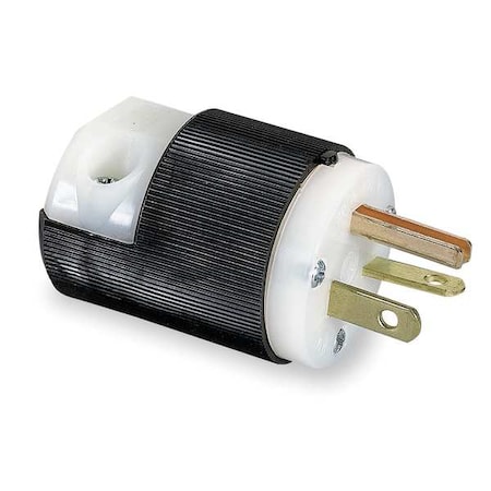 Straight Blade Plug, 6-20P, 20 A, 250V AC, 2 Pole, Screw Terminals, Grounded MPN:HBL5466C