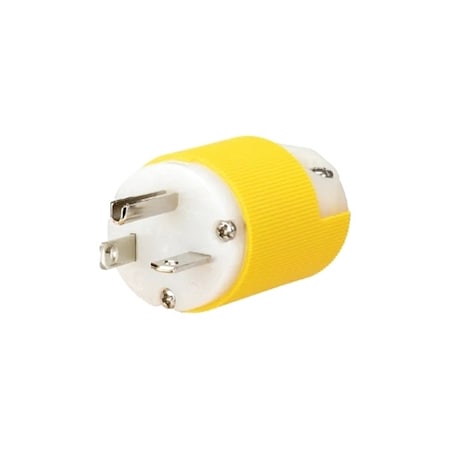 Straight Blade Plug, 6-20P, 20 A, 250V AC, 2 Pole, Spring Clamp Terminals, Grounded MPN:HBL54CM66CST