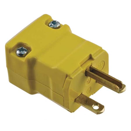 Straight Blade Plug, 6-15P, 15 A, 250V AC, 2 Pole, Screw Terminals, Grounded MPN:HBL5666VY