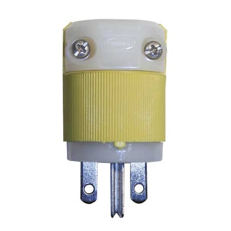 Straight Blade Plug, 6-15P, 15 A, 250V AC, 2 Pole, Screw Terminals, Grounded MPN:HBL56CM66C