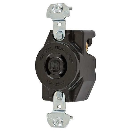 Locking Receptacle, L2-20R, 20 A, 250V AC, Single Phase, 2 Pole, Flush Mount, Screw Terminals MPN:HBL7210B