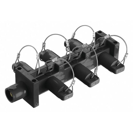 Distribution Block, 600VAC/250VDC, Blk MPN:HBL7DBBK