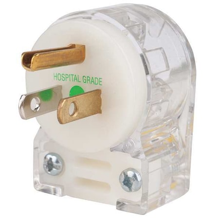 Straight Blade Plug, 5-15P, 15 A, 125V, 2 Pole, Screw Terminals, Grounded MPN:HBL8215CAT