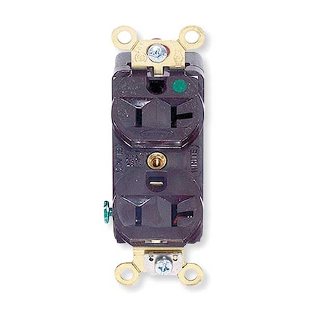 Straight Blade Receptacle, 5-20R, 20 A, 125V AC, 2 Pole, 3 Wire, Flush Mount, Grounded MPN:HBL8300H