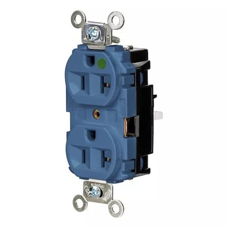 Straight Blade Receptacle, 5-20R, 20 A, 125V AC, 2 Pole, 3 Wire, Surface Mount, Grounded MPN:HBL8300STBL