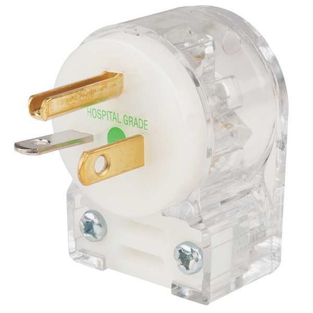 Straight Blade Plug, 5-20P, 20 A, 125V, 2 Pole, Screw Terminals, Grounded MPN:HBL8315CAT